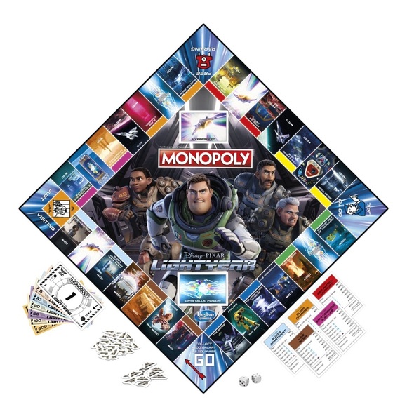 Monopoly Disney and Pixar's Lightyear Edition Board Game for Kids and Family - Picture 3 of 3
